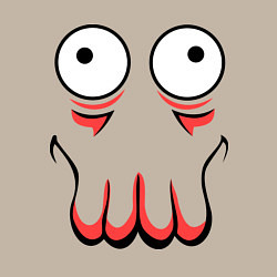 Свитшот хлопковый мужской John Zoidberg Face, цвет: миндальный — фото 2