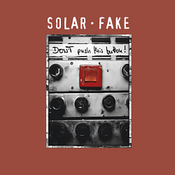 Свитшот хлопковый мужской Solar Fake - Dont push the button, цвет: кирпичный — фото 2
