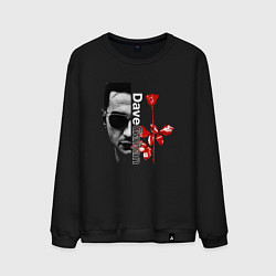 Свитшот хлопковый мужской Depeche Mode - Dave rose, цвет: черный