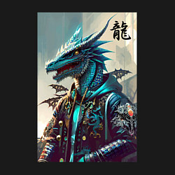 Свитшот хлопковый мужской Cool dragon - ai art fantasy, цвет: черный — фото 2