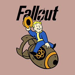 Свитшот хлопковый мужской Vault bomb rider, цвет: пыльно-розовый — фото 2