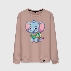 Мужской свитшот Весёлый слонёнок