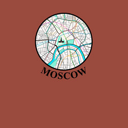 Свитшот хлопковый мужской Moscow center, цвет: кирпичный — фото 2