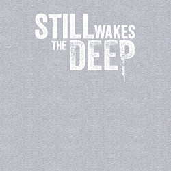 Свитшот хлопковый мужской Still wakes the deep logo, цвет: меланж — фото 2