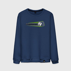 Свитшот хлопковый мужской Football goal, цвет: тёмно-синий