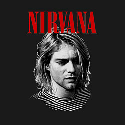 Свитшот хлопковый мужской Nirvana kurt donald cobain, цвет: черный — фото 2