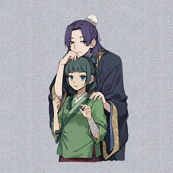 Свитшот хлопковый мужской Монолог фармацевта Жэньши Расчётливый интриган, цвет: меланж — фото 2