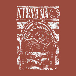 Свитшот хлопковый мужской Nirvana grange rock, цвет: кирпичный — фото 2