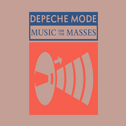 Свитшот хлопковый мужской Depeche Mode - Music for the masses merch, цвет: пыльно-розовый — фото 2