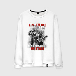 Свитшот хлопковый мужской Depeche Mode - Martin on stage, цвет: белый