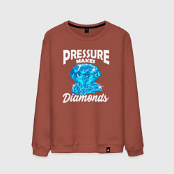 Мужской свитшот Pressure makes diamonds