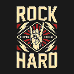 Свитшот хлопковый мужской Храни в себе хард рок, цвет: черный — фото 2