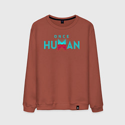 Мужской свитшот Once human logo