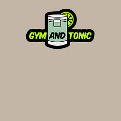 Свитшот хлопковый мужской Gym and tonic, цвет: миндальный — фото 2