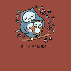 Свитшот хлопковый мужской Мелочи много значат, цвет: кирпичный — фото 2