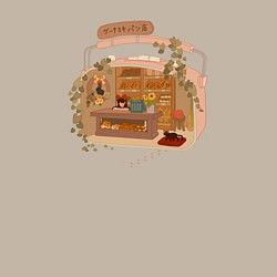 Свитшот хлопковый мужской Ведьмина служба доставки: Studio Ghibli, цвет: миндальный — фото 2