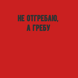 Свитшот хлопковый мужской Не отгребаю гребу, цвет: красный — фото 2