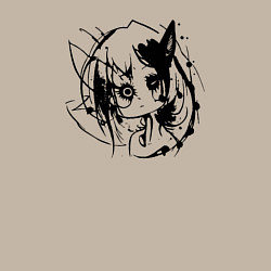 Свитшот хлопковый мужской Тёмное зеркало души, цвет: миндальный — фото 2