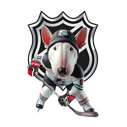 Свитшот хлопковый мужской Bully is an NHL forward - ai art, цвет: белый — фото 2