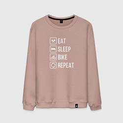 Мужской свитшот Eat sleep bike repeat