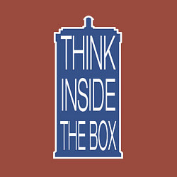 Свитшот хлопковый мужской Think inside the box, цвет: кирпичный — фото 2