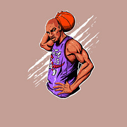 Свитшот хлопковый мужской Vince Carter dunker, цвет: пыльно-розовый — фото 2