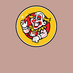 Свитшот хлопковый мужской Весёлый клоун, цвет: пыльно-розовый — фото 2