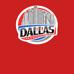 Свитшот хлопковый мужской Dallas - USA, цвет: красный — фото 2