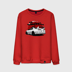 Свитшот хлопковый мужской Автомобиль Toyota Supra, цвет: красный