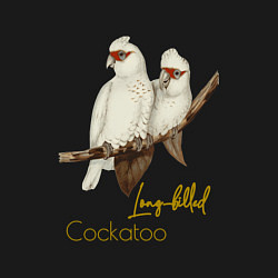 Свитшот хлопковый мужской Какаду длинноклювый, цвет: черный — фото 2