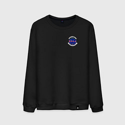 Свитшот хлопковый мужской BSAA, цвет: черный