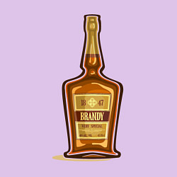 Свитшот хлопковый мужской Brandy bottle, цвет: лаванда — фото 2