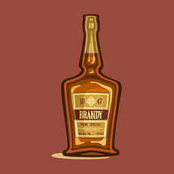 Свитшот хлопковый мужской Brandy bottle, цвет: кирпичный — фото 2