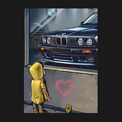 Свитшот хлопковый мужской BMW арт, цвет: черный — фото 2