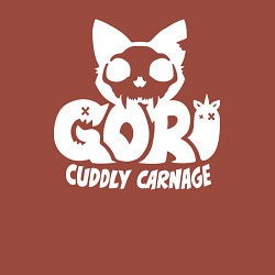 Свитшот хлопковый мужской Goro cuddly carnage logo, цвет: кирпичный — фото 2