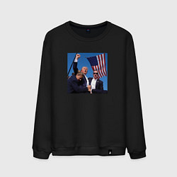 Мужской свитшот Покушение на Трампа