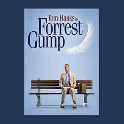 Свитшот хлопковый мужской Forrest Gump - Tom is on the bench, цвет: тёмно-синий — фото 2