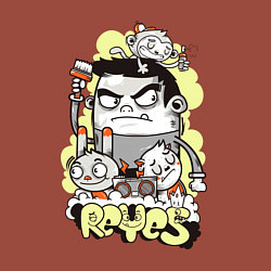 Свитшот хлопковый мужской Короли граффити, цвет: кирпичный — фото 2