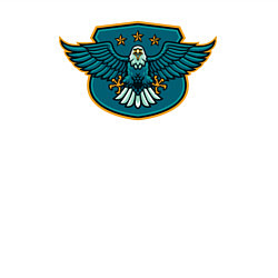 Свитшот хлопковый мужской Eagle stars, цвет: белый — фото 2