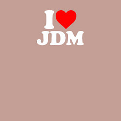 Свитшот хлопковый мужской I love JDM, цвет: пыльно-розовый — фото 2