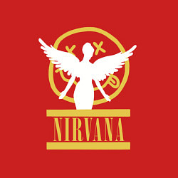 Свитшот хлопковый мужской Nirvana like nirvana smells, цвет: красный — фото 2