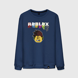 Мужской свитшот Roblox pixel - роблокс пиксель видеоигра для детей