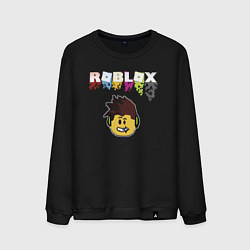 Мужской свитшот Roblox pixel - роблокс пиксель видеоигра для детей