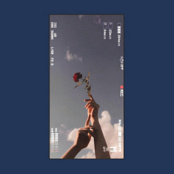 Свитшот хлопковый мужской Фото розы, цвет: тёмно-синий — фото 2