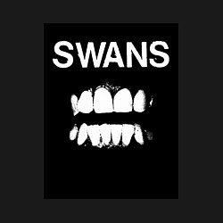 Свитшот хлопковый мужской Swans Filth, цвет: черный — фото 2