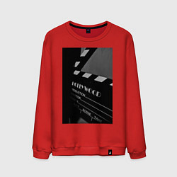 Свитшот хлопковый мужской Режиссёрская хлопушка, цвет: красный