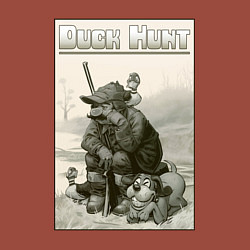 Свитшот хлопковый мужской Duck hunt - hunter, цвет: кирпичный — фото 2