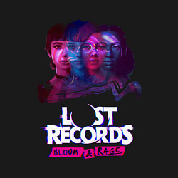 Свитшот хлопковый мужской Персонажи Lost records bloom and rage, цвет: черный — фото 2