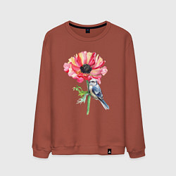 Мужской свитшот Мак и лазоревка