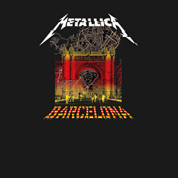 Свитшот хлопковый мужской Metallica Barcelona, цвет: черный — фото 2